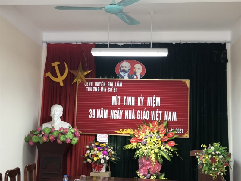 Trường Mầm non Cổ BI tổ chức kỷ niệm 39 năm ngày nhà giáo việt Nam 20/11/1982 - 20/11/2021.